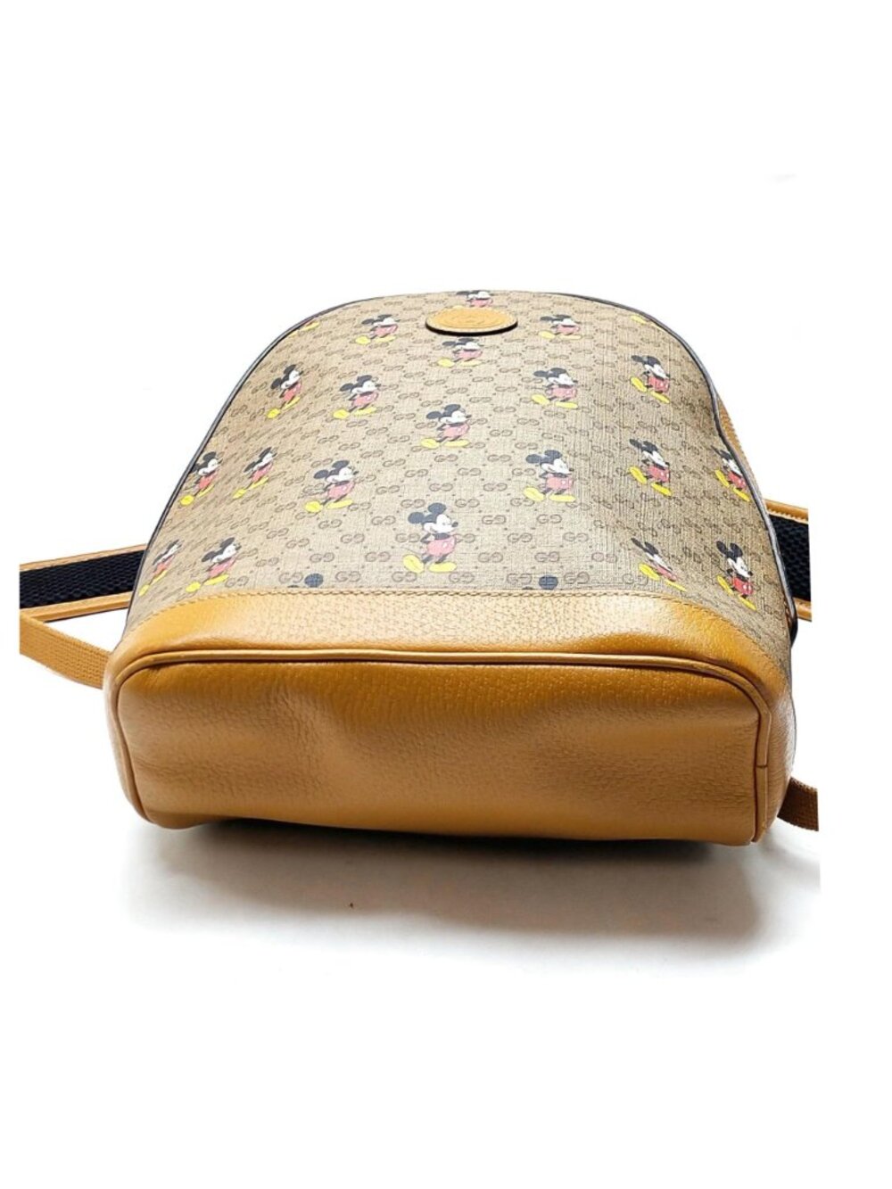 Authentic Gucci x Disney Mickey Mouse GG Supreme Backpack Brown Mini Luxury Bag - Picture 8 of 16